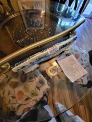 Brushed Gold Wave Grab Bars – Two bars 36″ and 18″