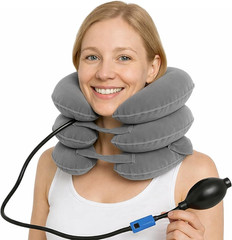 Cervical Neck Traction Device – Collar Brace Support for Pain Relief & Therapy