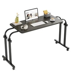 Mobile OverBed Recliner Table – Adjustable Height & Length, Stable Laptop Tra…