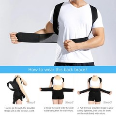 Adjustable Posture Corrector Back Brace Clavicle Spine Support Pain Relief Belt