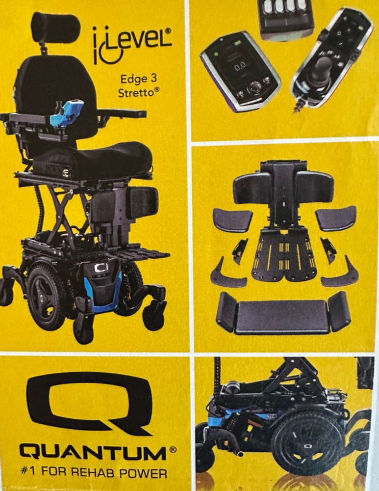 iLevel Edge 3 Stretto rehab power wheel chair 2026 with NEW LIFT!
