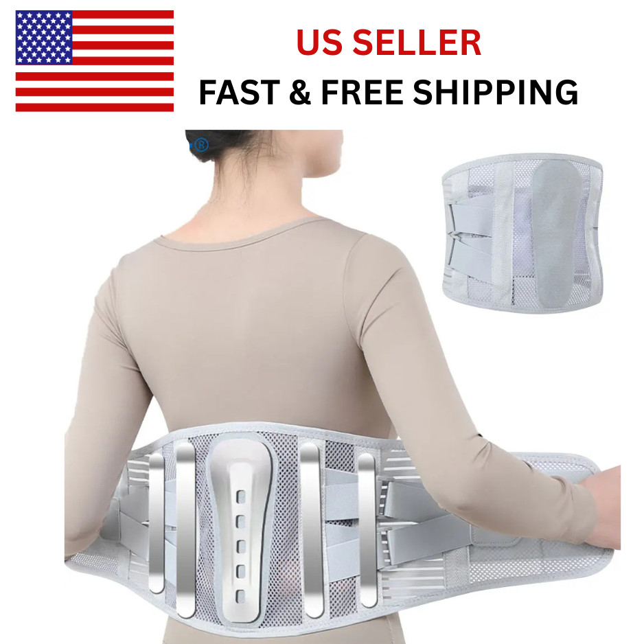 Adjustable Lower Back Brace Lumbar Support Waist Belt For Men Women Pain Relief