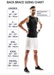 Incrediwear Back Brace Support ( Med, Large, XL, XXL, XXXL, XXXXL) Black NEW