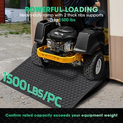 36″x48″ Shed Ramp for Riding Mower 1500LB Shed Ramps Anti-Slip Punch Plate Ramp