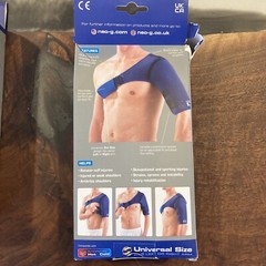 Neo G Shoulder Support Brace Universal + Back Brace w/ Power Straps