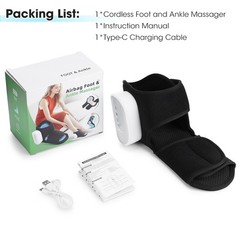 Foot Vibration Revive Massager 4 Intensity Heated & 3 Massage Modes Pain Relief