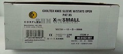 Corflex Cooltex Knee Sleeve w/Stays Open Pat NEW in Box