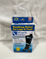 Compression Socks Anti-Fatigue Miracle Socks Reduce Swelling Black S/M