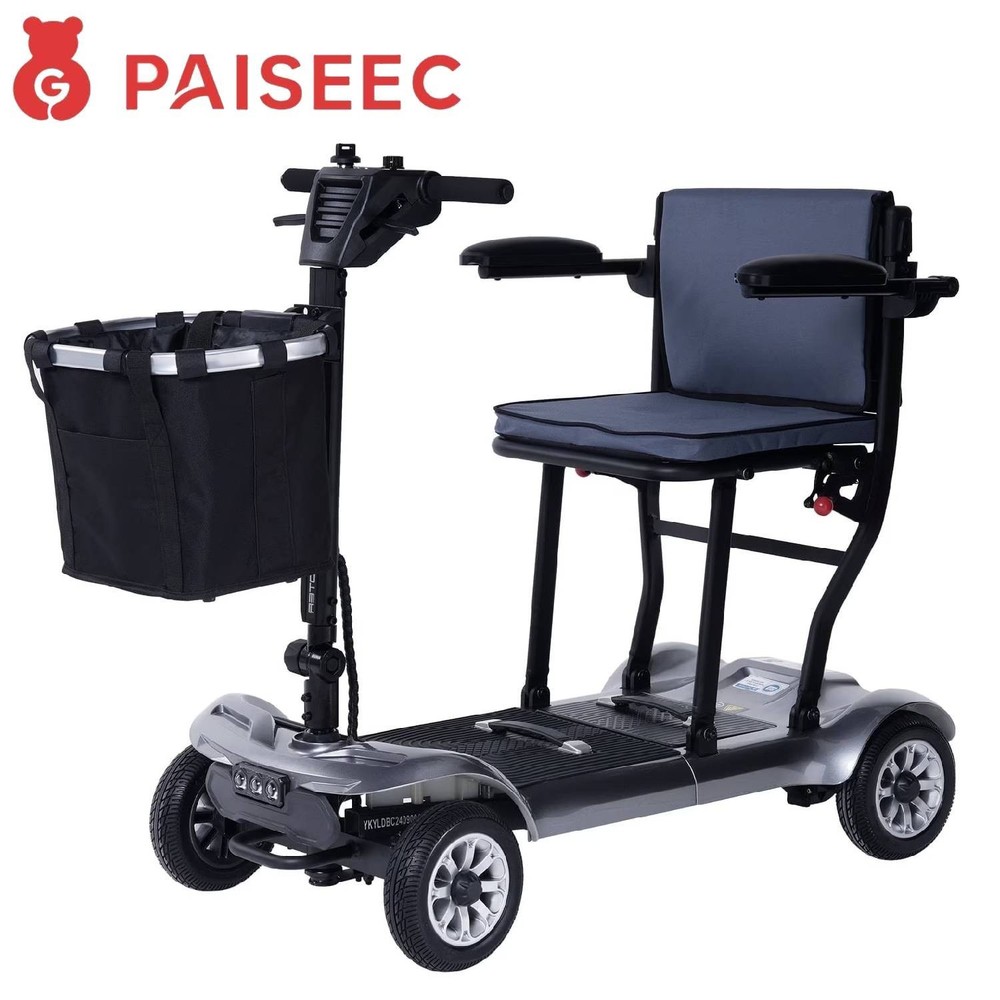 39Lb Ultra-Lightweight 4-Wheel Mobility Scooter – Portable & Foldable Scooter