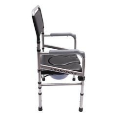 Foldable Shower Chair Bath Safety Seat Shower Folding Toilet Seat with Commode