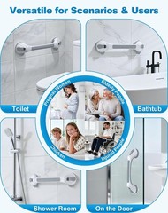 Grab Bars for Shower, 16.7" Shower Grab Bars for Seniors, Heavy Duty