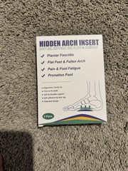 New-Med Soft Gel Arch Support Insoles Multicolor Pain Relief for Flat Feet