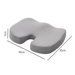 Ergonomic Memory Foam Office Cushion Hemorrhoid & Tailbone Support Seat Black