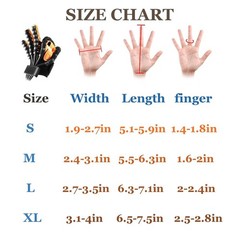 MZU Robot Training Rehabilitation Robot Glove (S to L Size / Left Hand) Black