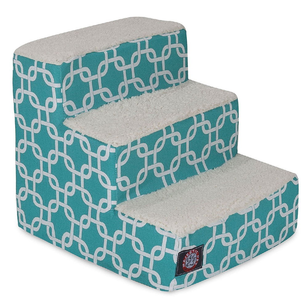 Majestic Pet Portable Pet Stairs Soft Sherpa Steps Foam Feeling Steps For Dogs