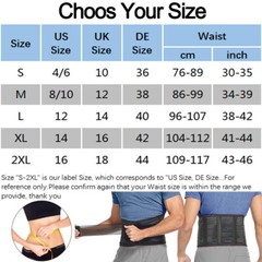Lower Back Brace Herniated Disc Lumbar Support Belt Pain Relief Women Men Girdle