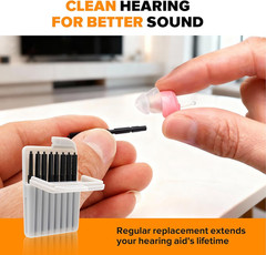 32Pcs Hearing Aid Filters, Wax Guard Filters for Phonak, Widex, Unitron and Reso