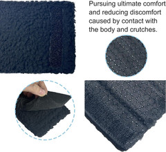 Plush Memory‑Foam Crutch Underarm Pad & Hand‑Grip Covers–Universal Fit, Breathab