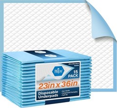 Super Absorbent Disposable Chux Pads 23×36 for Adults, Kids & Pets – 50 Count