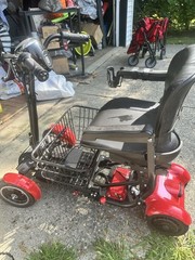 Rubicon Fx3 mobility scooters for adults folding Ruby Red Holds Up To 300lbs