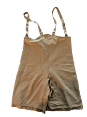 Design Veronique 1650 Abdominal Compression Girdle Open Crotch Beige Size 3XL