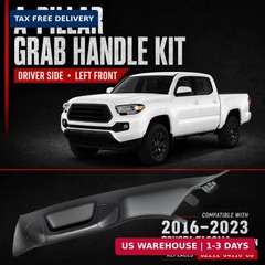 Driver Side A-Pillar Grab Handle Fits 2016-2023 Toyota Tacoma 3rd Gen, OEM-Style