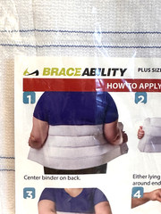 New Sealed 12″ Plus Size Bariatric Abdominal Binder For Men & Women 2XL 46-62″