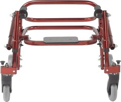 Nimbo 2G Lightweight Posterior Walker with Seat, Castle Red, Small