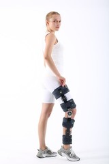 SUPPORTLİNE Adjustable Angle Knee Brace Hinged Support for Injury Surgery &Rehab