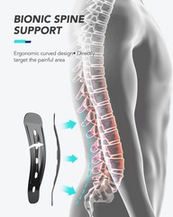 Fitomo Back Brace for Lower Pain Relief, Carbon Fiber XXX-Large, Black