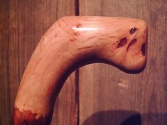 walking stick natural grown ROOT KNOB HANDLE for GOOD sized hands MADE IN USA