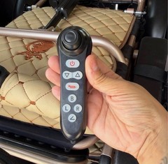 Majestic IQ-9000 Auto Recline Foldable Lightweight Power Wheelchair, Brown/Black