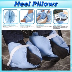 2X Heel Pillows Pads Bed Sore Cushion Heel Protectors for Feet Boot for Injuries