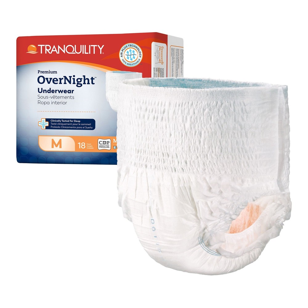 Tranquility Disposable Underwear Medium 72 Ct