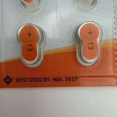 Members Mark Hearing Aid Batteries Size 13 – 40 Pack Best By 05/27 HLT-13BATT40
