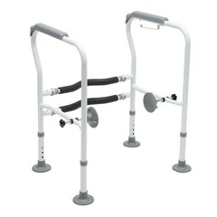 Toilet Frame Grab Bars Safety Rail Seat Handicap Assist For Senior Arm rest NEW