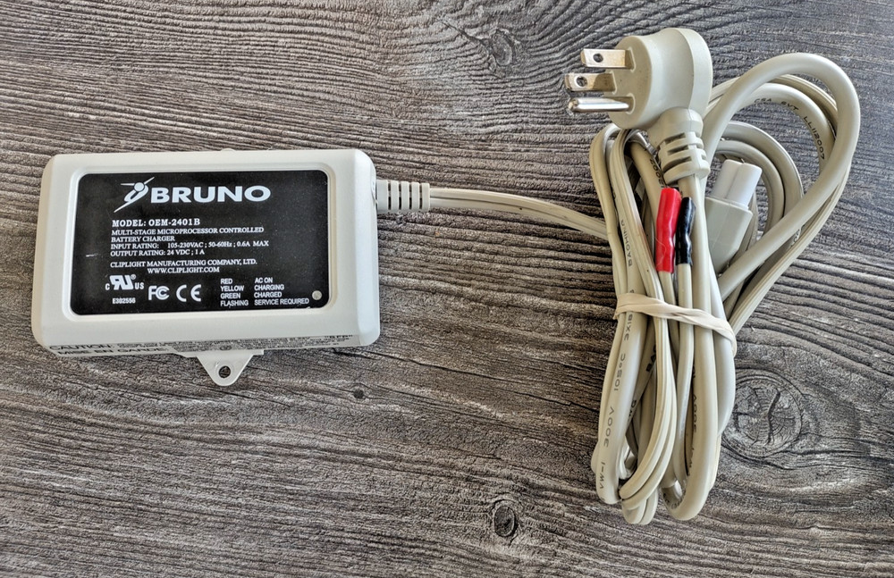 Genuine 24V OEM Bruno Charger OEM-2401B for SRE-3000 SRE-3050 Stairlift TESTED