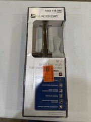 Glacier Bay Shower Grab Bar 18 in. x 1-1/4 in. Concealed Screw Adjustable Holder