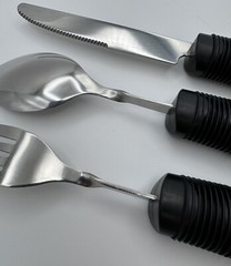 Vive Adaptive Utensil set fork spoon knife arthritis parkinsons hand tremors