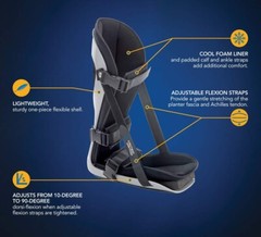 United Ortho Plantar Fasciitis Adjustable Leg Support Brace Fits Right or Left