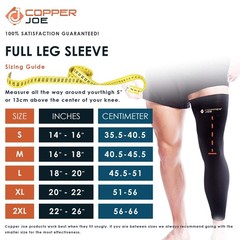 Full Leg Coverage Bundle – Copper Infused Full Leg Sleeve & Calf Compression Set