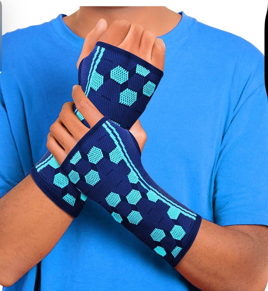 Sparthos Compression Wrist Sleeves – Cobalt Blue NIB Size Medium