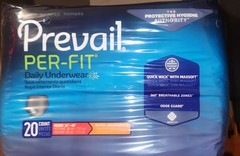Prevail Per-Fit Daily Underwear Incontinence Pants M Extra Absorbency 20 Ct