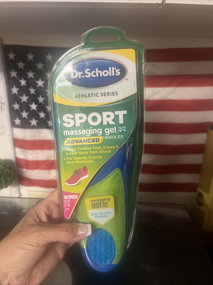 Dr Scholls Sport Massaging Gel Advanced Shoe Insoles Women Size 6-10 (1 PAIR)