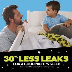 Boys Bedwetting Nighttime Underwear, Size S/M (38-70 lbs), 88 Count, Overnigh…