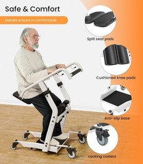 VOCIC Sit to Stand Lift, One-Step Stand Assist Lift for Elderly
