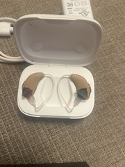 Audien Hearing ion 2 OTC Rechargeable BTE Hearing Aids w/ Charging Case Kit