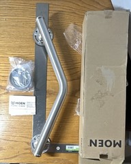 Moen RA8716D1GBN 16 In Angled Grab Bar Brushed Nickel Open Box ADA Compliant