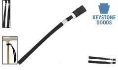 Black Stretchable Elastic Cane Wrist Straps – Pack of 2