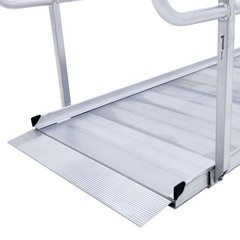 Titan Ramps 9′ 6” Wheelchair Entry Ramp with Handrails – 850 lb.